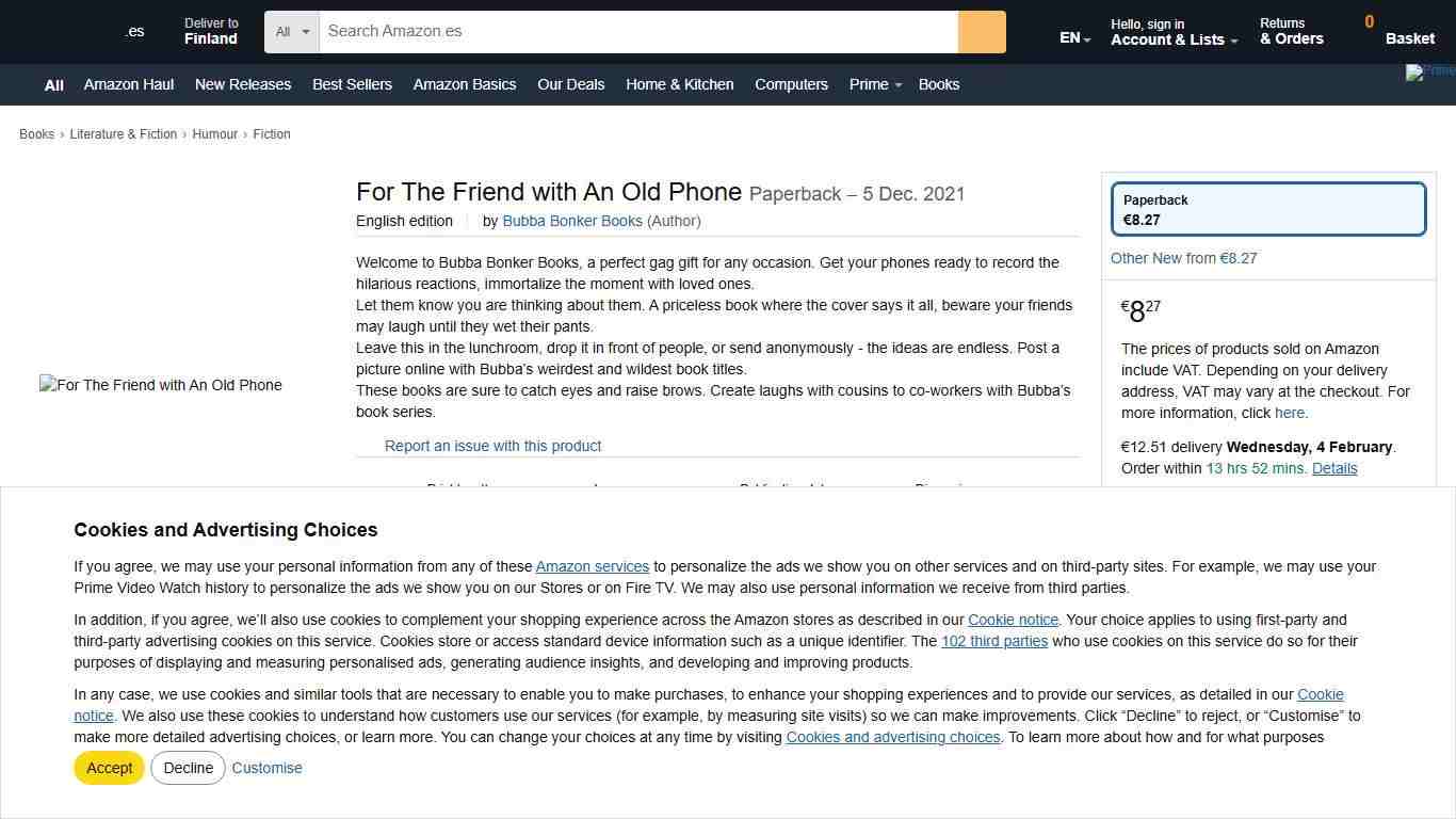 For The Friend with An Old Phone : Books, Bubba Bonker: Amazon.es: Books